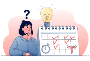 Mujer duda si es la regla o el sangrado de implantación