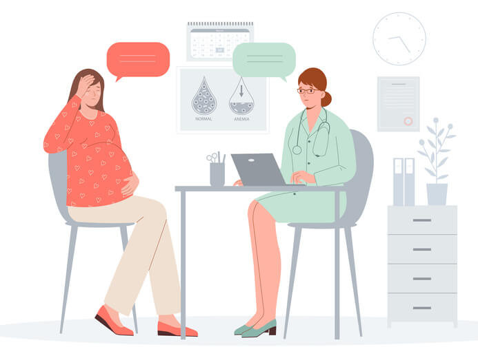 Ir al hospital por hipeméresis del embarazo