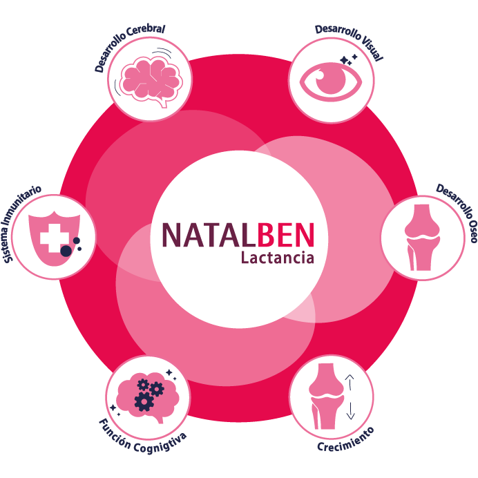 Papel de los principales componentes de NATALBEN Lactancia